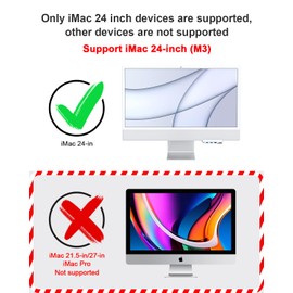 GEWOKLIY 8 in 1 iMac USB Adapter with HDMI 4K@60Hz, USB 3.0 5Gbps, SD/TF Card Reader, USB C Dock for iMac 24", iMac Hub for 2021 iMac 24" (M1)/2023 iMac 24" (M3), iMac Accessories