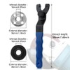 Angle Grinder Wrench,Adjustable Angle Grinder Socket Wrench with Nuts,High Hardness