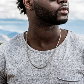 Giftall 8MM Rope Chain Necklace Stainless Steel Twist Rope Chain Necklace for Men Women 32 Inches