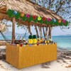 HBell 129pcs Hawaiian Tropical Party Decoration Set with Luau Table