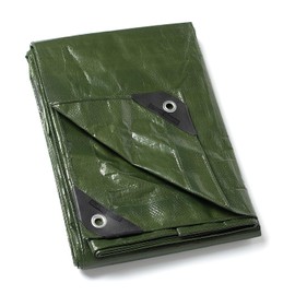GUARD SHIELD Tarpaulin with Eyelets, Waterproof, 2 m x 3 m, Green, Multifunctional Polyester Tarpaulin, 120 g/m² Fabric, Protective Tarpaulin, All-purpose Tarpaulin, Tear-Resistant, UV-Stabilised