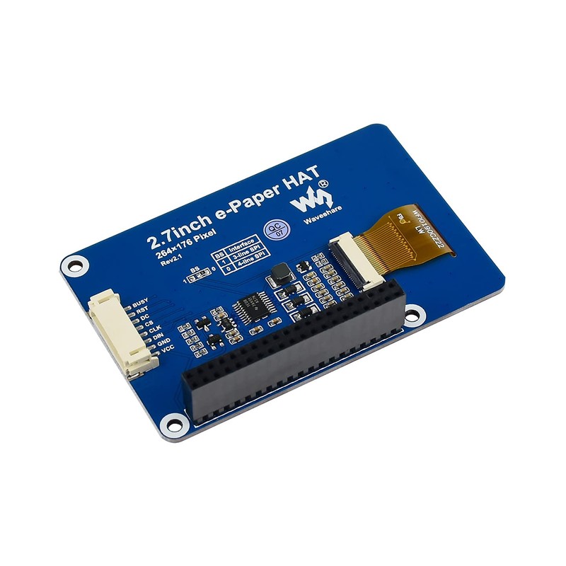 Waveshare E-Paper Display Module in 2.7inch Compatible with Raspberry Pi