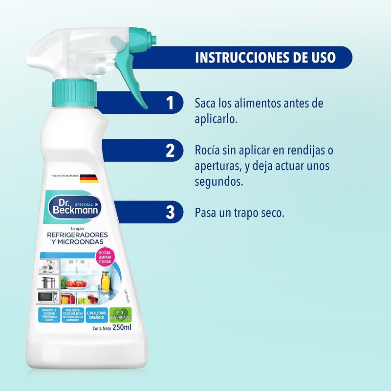 Limpia Refrigeradores y Microondas Dr. Beckmann DB3831 – 250 ml