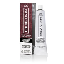 COLORCHARM VIVID DARKS | Permanent Cream Color | Vibrant Color for Dark Hair | Nourishing Vegan Formula | No Bleach Needed | Glowing Garnet | 2 Fl Oz