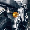 Motorcycle Round Turn Signal Lights, 4PCS 12V LED Bulbs Blinker