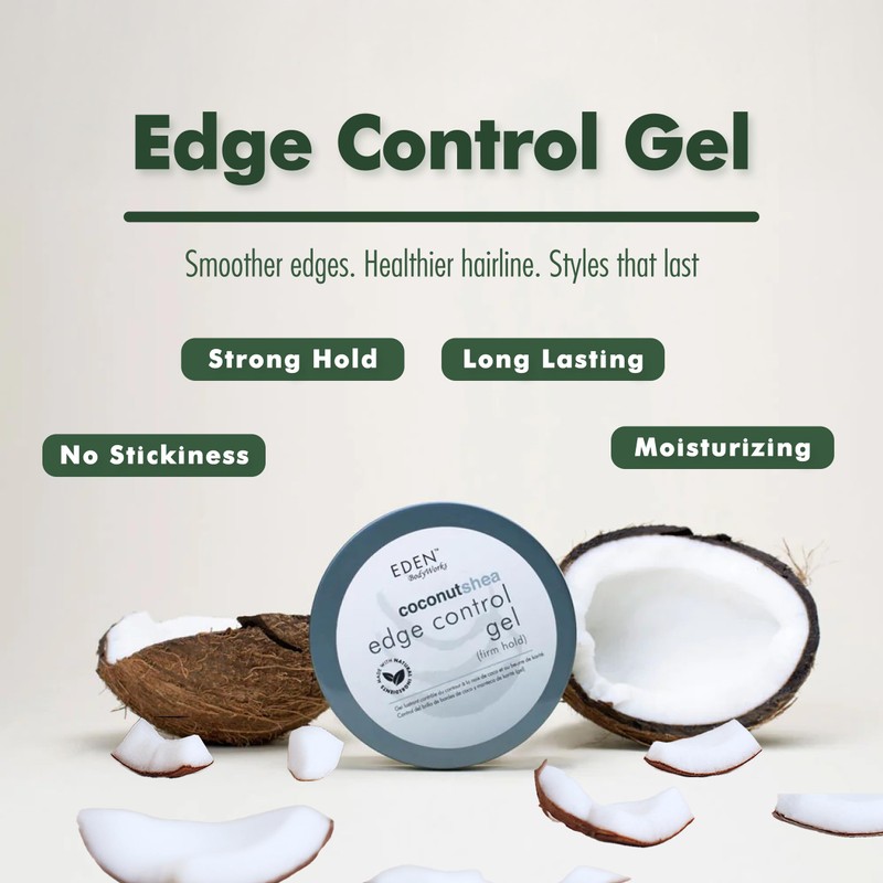 EDEN BodyWorks Coconut Shea Edge Control Gel | Strong Hold