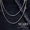Sears 925 Silver Venetian Chain Necklace (SV 925), Silver, No