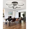 SEABLE Modern LED Ceiling Light 7 Rings Dimmable Ceiling Light