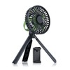 Treva 5 Inch Tripod Fan with Built-In Light and Attachable