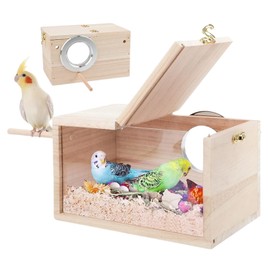 Parrot Breeding Box | Bird Cage House | Bird Nesting House, Wooden Parrot Breeding Mating Box, Parakeet Breeding Box for Lovebirds, Cockatiel, Finch
