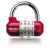 Master Lock 1534EURD Combination Padlock, Blue,green,orange,random,red, 5,9 cm x 6,4