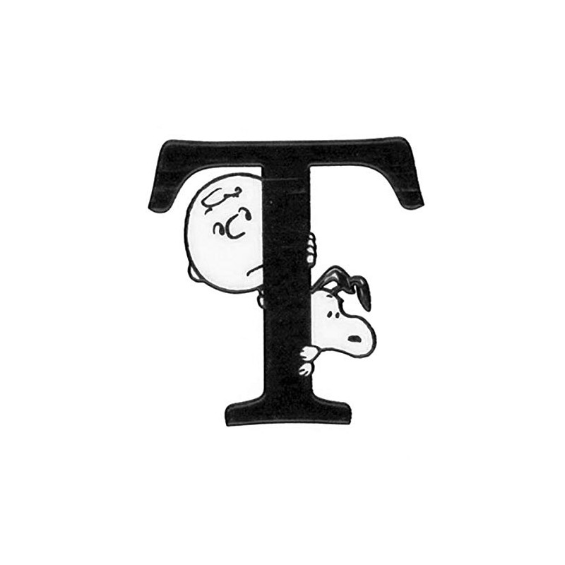 S&C Snoopy [Sticker] Heat and Water Resistant Initial Sticker /