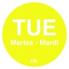 DayMark Safety Systems-IT1143922 Day of the Week 3/4" Circle Permanent