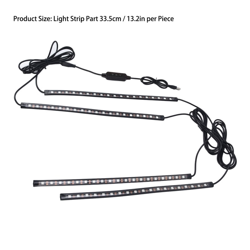 RGBW Music LED Car Interior Strip Light Music Car Interior