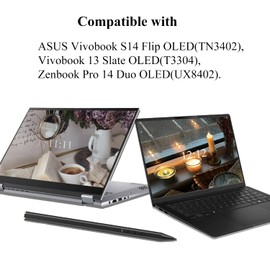Active Pen 2.0 (C582S) Compatible with ASUS Pen 2.0 SA203H Stylus Pen Compatible with ASUS Vivobook S14 Flip Pen Vivobook 13 Slate Pen Zenbook Pro 14 Duo Pen