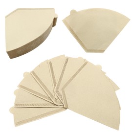 Rierdge 200 Count Cone Coffee Filter, #4 Natural Unbleached Cone Coffee Filter Paper fit for Drip Coffee Dripper Coffee Maker (8-12 Cup)