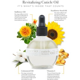 Cuccio Naturale Fragrance Free Revitalizing Cuticle Oil, Lightweight Fast-Absorbing Hydrating Nail & Cuticle Conditioner, Cold-Pressed Oils + Vitamin E, 2.30 Fl Oz