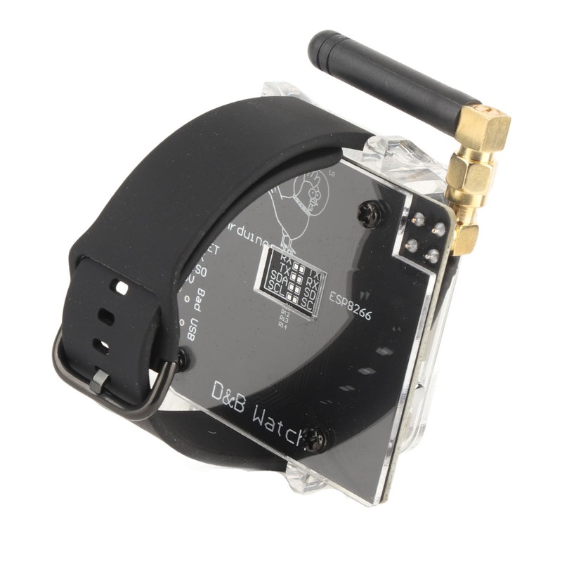 WiFi Programmable Watch 1.3 Inch Screen 2.4GHz ESP8266 Board 3dB