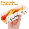 Luxshiny 100Pcs Disposable Paper Hot Dog Trays White Food Holders