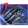 Guibell Mouse Gaming con Cable 3200 dpi,Luces LED 7 Modos,Negro