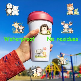 SAI 56 Pcs Furry Friends Stickers, Premium Design for Cute Dog Waterproof Vinyl Decals for Water Bottle, Laptop, Phone, Skateboard, Diary for Kids, Teens, Boys and Girls, Adults