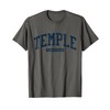 Temple Pennsylvania PA College University Style Blue T-Shirt