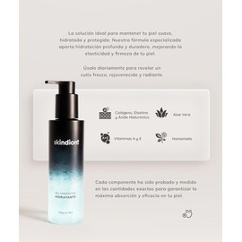 Skindion Kit: Gel Hidratante y Gel Regenerativo Facial con Ácido Hialurónico y Colágeno | Conductor de Microcorriente