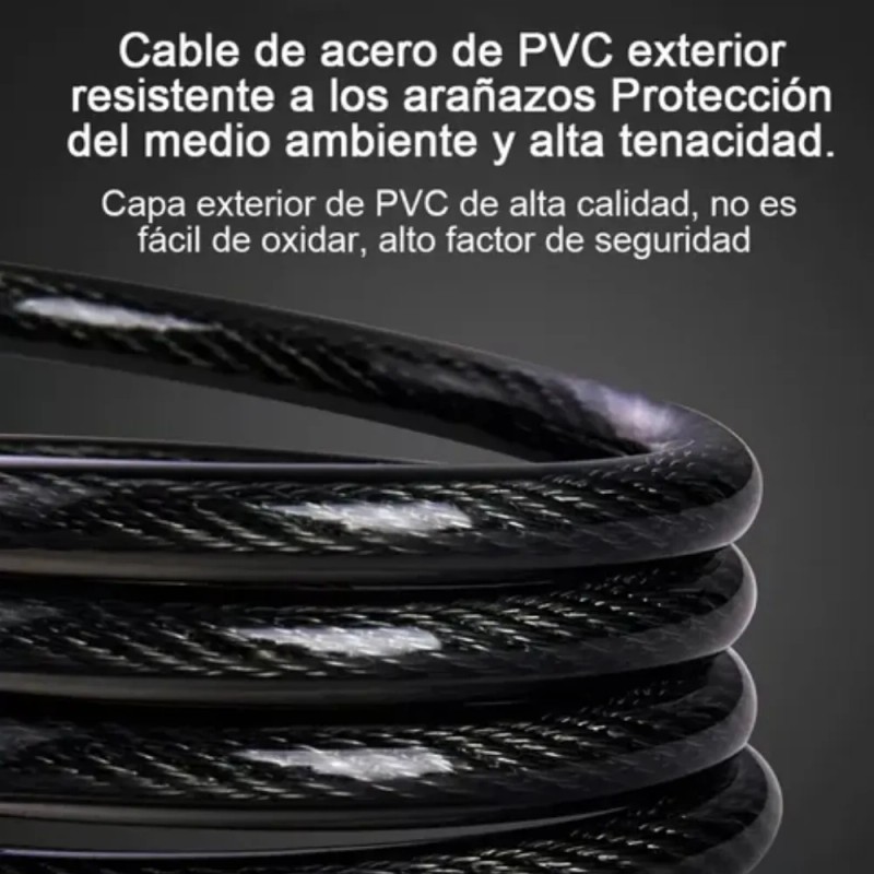Candado Cadena Reforzado Alta Seguridad Para Bici O Moto