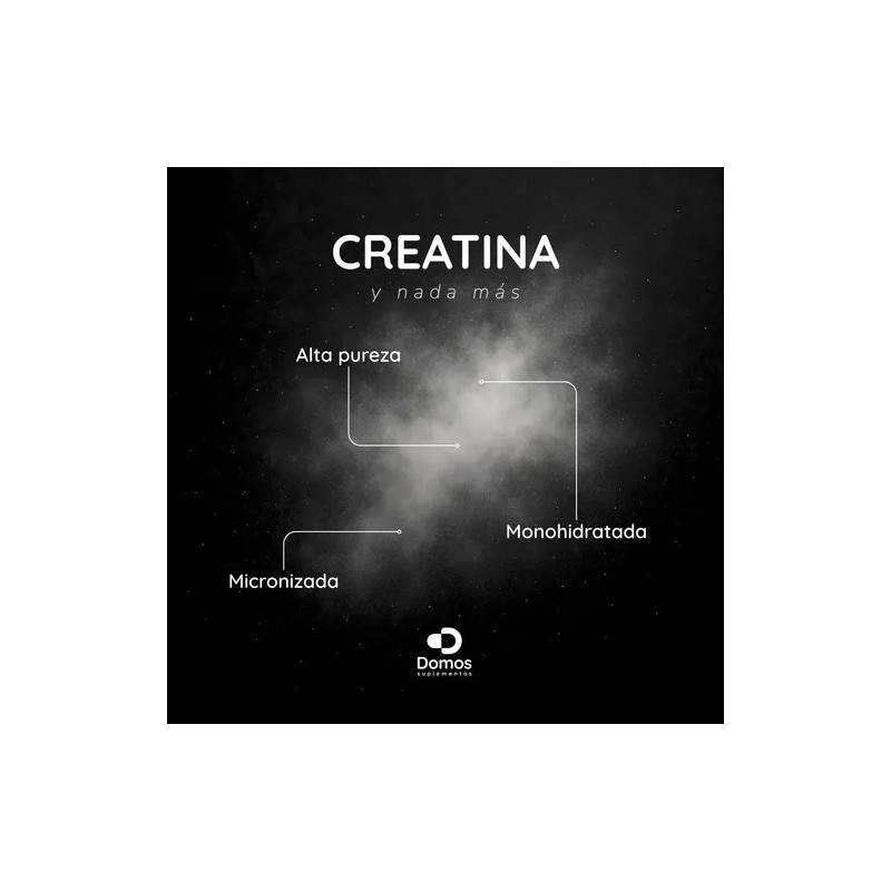 Domos - Creatina Monohidratada Micronizada 500gr Alta Pureza Sin Sabor