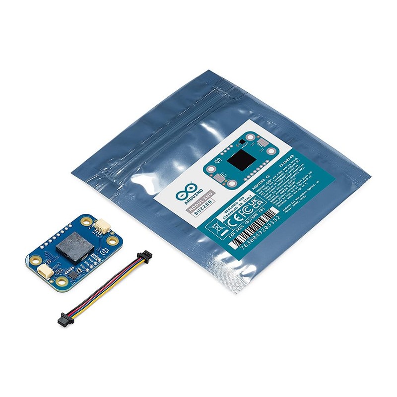 Modulino Buzzer Sound Module, Arduino Compatible, Qwiic Interface, Programmable Tones