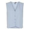 PIECES Pcpia Women's Tailored Vest WVN Noos, Cashmere Blue, L