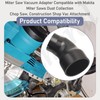 Miter Saw Vacuum Adapter (2 1/2") Compatible with Mak-ita Miter