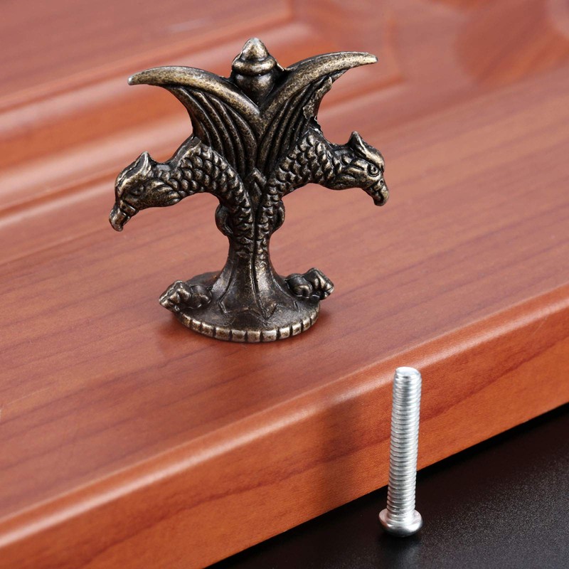 4 Pack Mini Drawer knobs, Antique Cabinet Pulls Handles for