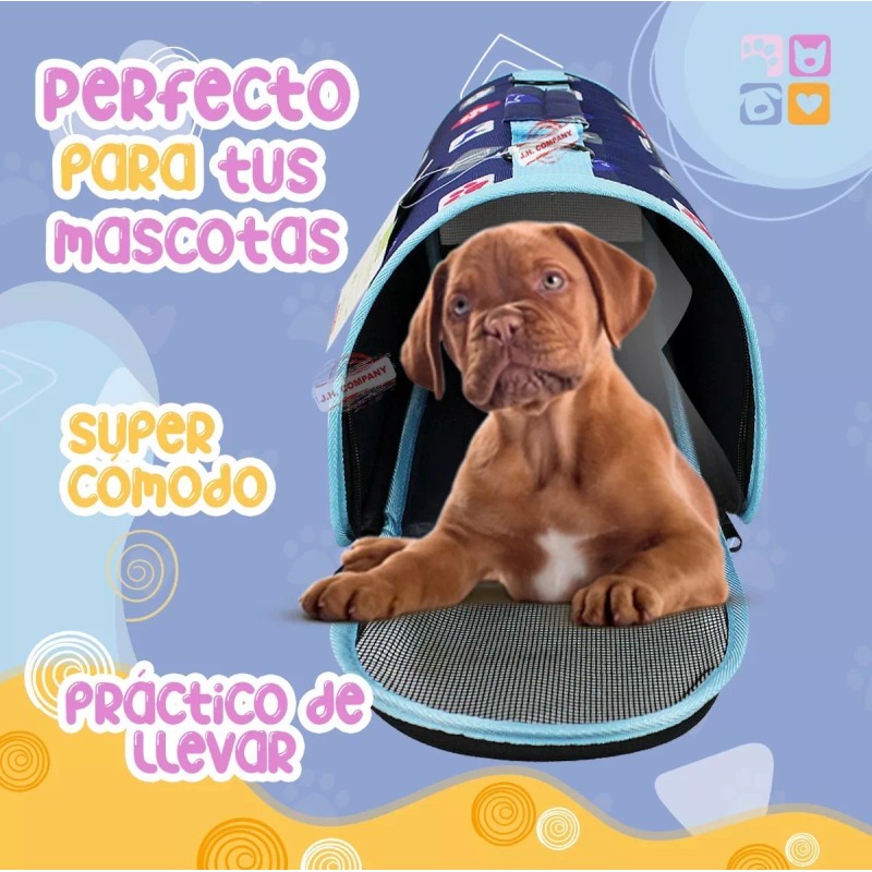 Nunbell Transportadora De Tela Para Perro Bolso Desmontable Chico
