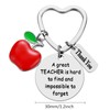 DOYOUDO Teacher Keychain Graduation Key Chain Appreciation Gifts for Women