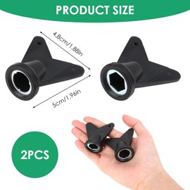 Football Studs Spanner for Football Studs, 2Pcs Football Track Spikes Wrench Rugby Studs Spanner Football Stud Wrench Hexagonal Sports Shoe Spikes Replacement Tool for Football Rugby Studs