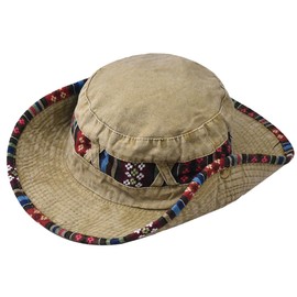 [ホワイトファング] 帽子 バケットハット アウトドア 日焼け止め 日差し対策 折りたたみ メンズ レディース CZA424(カーキ)