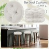 Marsui 4 Pieces Soft Stool Covers Round Bar Stool Cushions