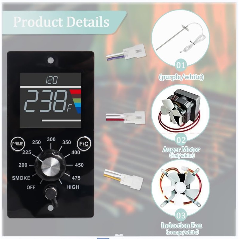 Upgrade Digital Control Board Kit Compatible with Pit Boss Tabletop