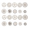 KitBeads 100pcs Gear Charms Alloy Tibetan Cog Wheel Charms Silver