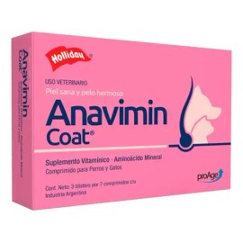 Holliday Anavimin Coat 21 Tabs. Piel Sana Y Pelo Hermoso                                                                                              