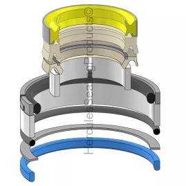 Hercules 2297173 Tilt Cylinder Seal Kit Fits Caterpillar 1518206K 950G 950GII 962G