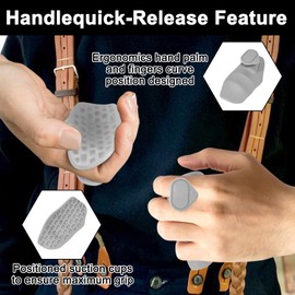 ROBOHOOK Hand Grips for Weight Lifting Anti-Slip, Weight Lifting Grips Women for Men and Women, Rubber Gym Grip Pads, for Dumbbell, Deadlift, Bar Pad, Weights Liftings, No Sweaty Hands