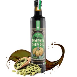 Gourmanity Aceite De Semilla De Calabaza Orgánico Prensado En Frío De Estiria, Elaborado Tradicionalmente En Austria. Aceite 100 % Puro, Saludable Y Delicioso. Sin Omg, Apto Para Veganos Y Keto. Ideal