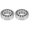 2Pcs Self Aligning Ball Bearing 2 Row Radial Rustproof Low