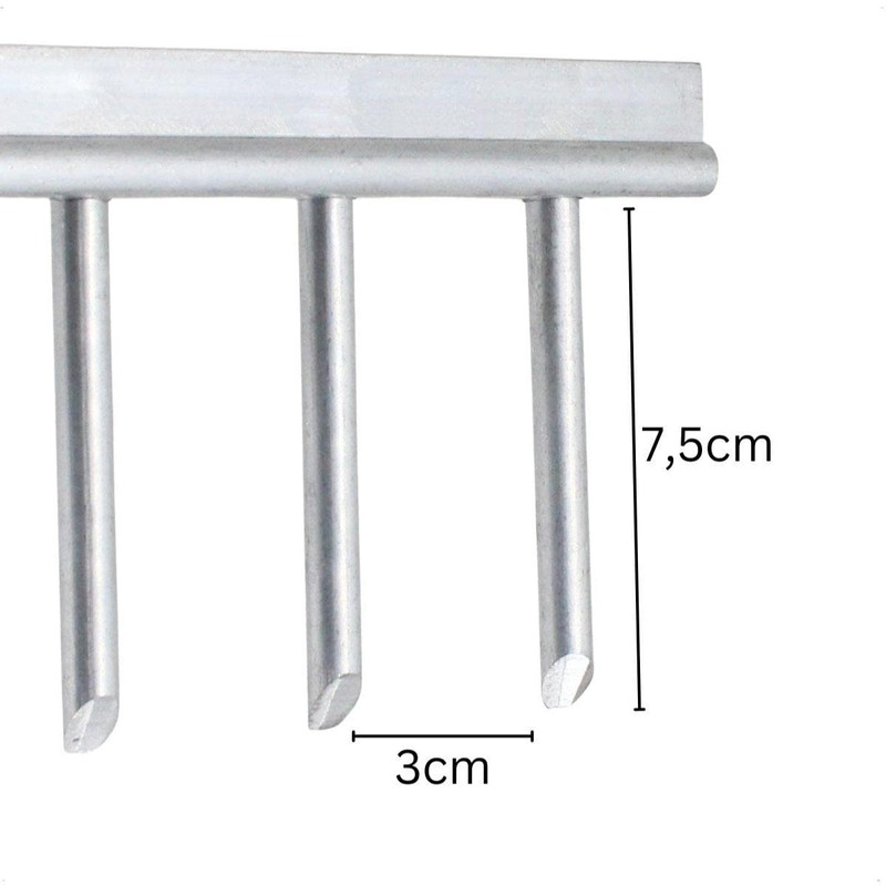 Rekord Aluminium Rake Lightweight with 16 Prongs Width 62 cm