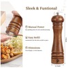 Wooden Salt and Pepper Grinder Set Refillable Salt & Pepper