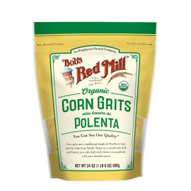 Bob's Red Mill Organic Corn Grits / Polenta, 24oz (Pack of 1) - Vegan, Kosher