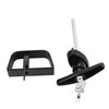 QANVEE Shed Door Latch T-Handle Lock Kit with 4 Keys,Storage