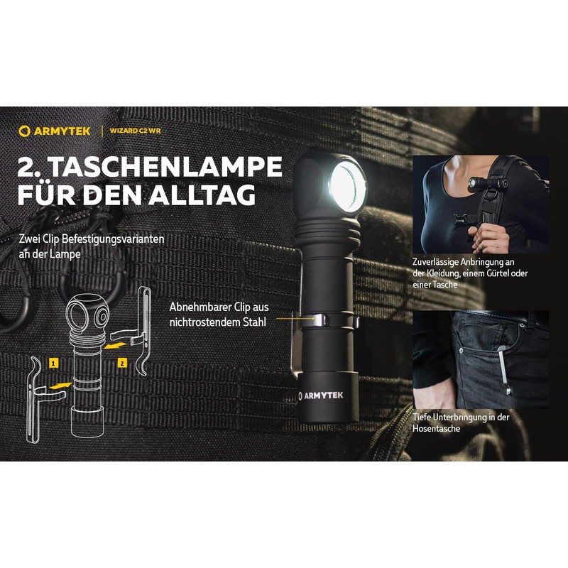 Armytek Wizard C2 WR Magnet USB Warm White with Red